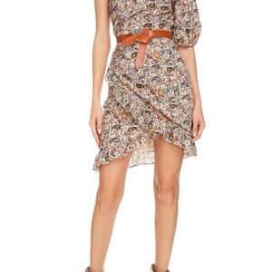 Isabel Marant Esthera Paisley One-Shoulder Dress